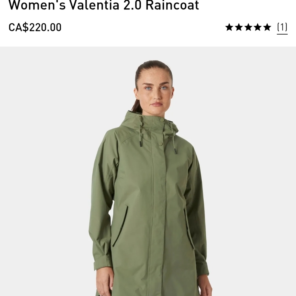 Helly Hansen Women's Green Heavy Duty Raincoat